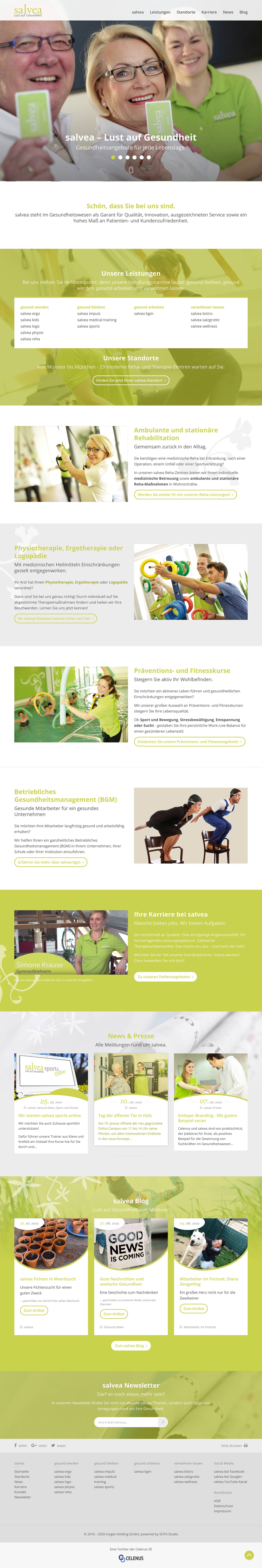 News und Presse auf der salvea Website