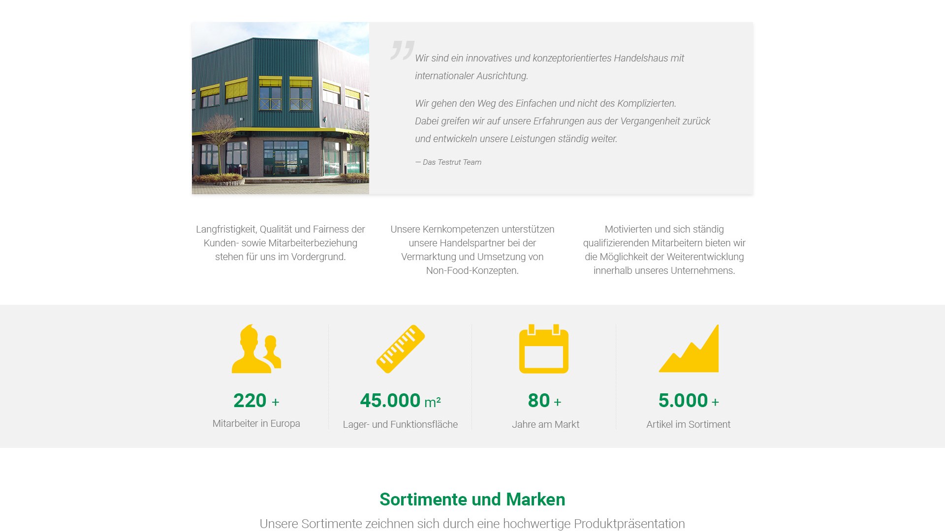 Unternehmen und Kennzahlen